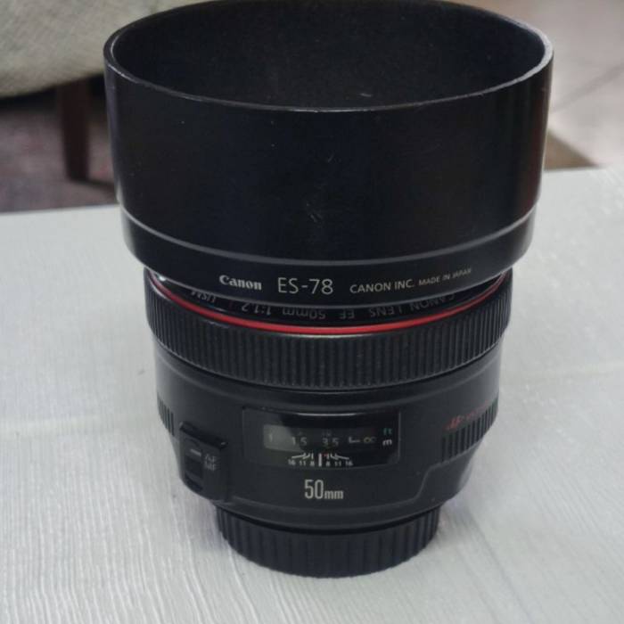 لنز کانن دست دوم Canon EF 50mm f/1.2L USM (جعبه ندارد)