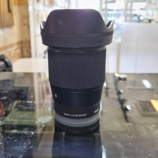 لنز دست دوم Sigma 16mm f/1.4 DC DN Contemporary Lens Sony E (جعبه ندارد)