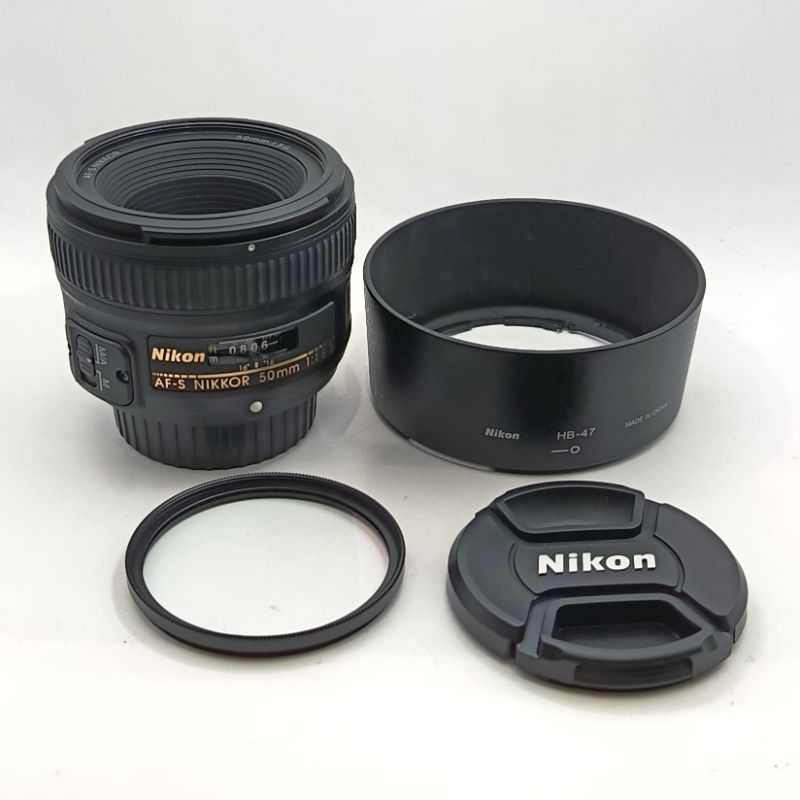 لنز دست دوم  نیکون Nikon AF-S NIKKOR 50mm f/1.8G Lens (جعبه دارد)