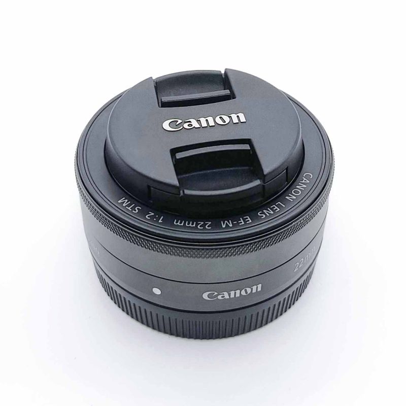 لنز دست دوم کانن CANON EF-M 22mm f/2 STM برابر با آکبند (جعبه ندارد)