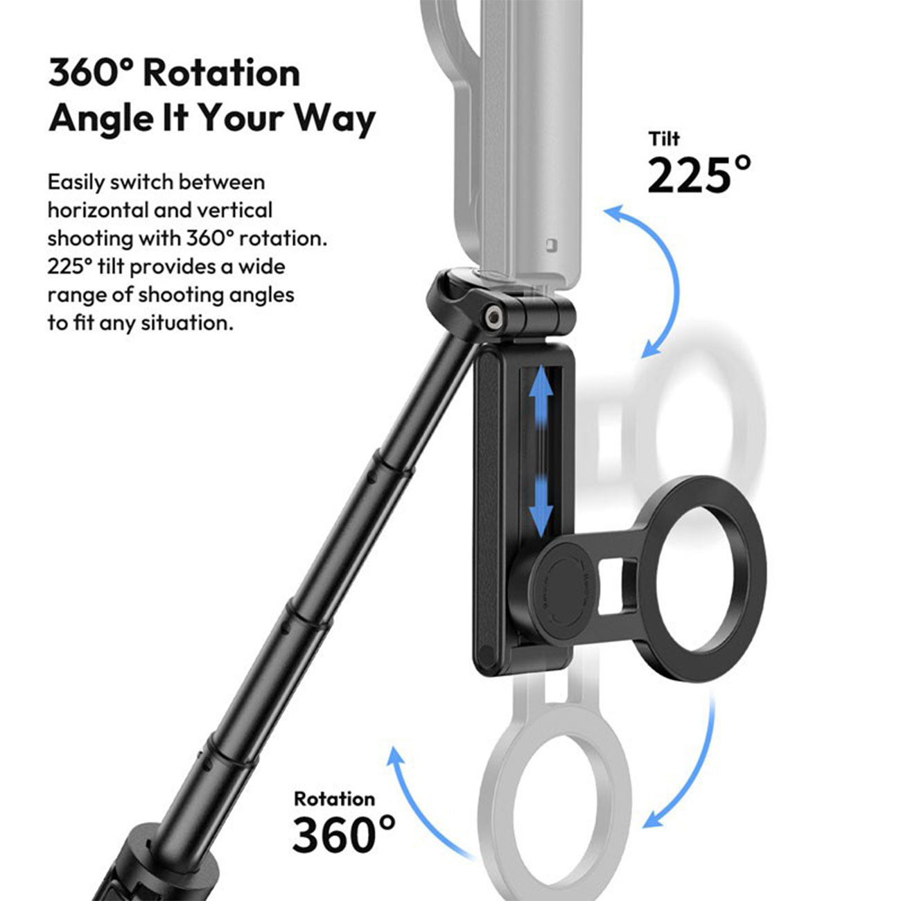 نمای کاربردی هولدر مگنتی موبایل اولانزی Ulanzi JJ03 3 in 1 Magnetic Phone Tripod