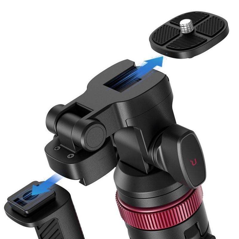 نمای قطعات سه پایه موبایل اولانزی Ulanzi MT -78 Phone Tripod Selfie Stick