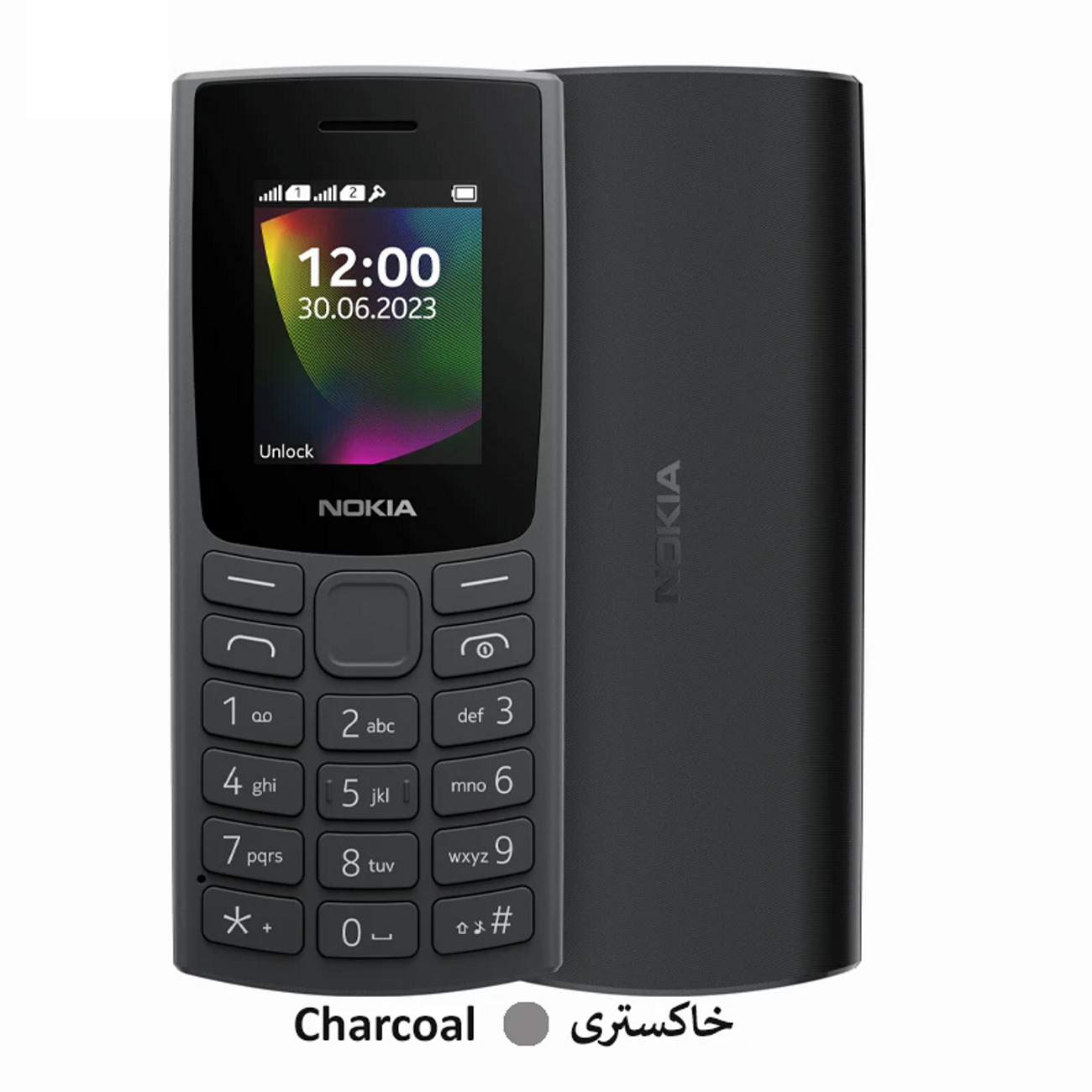 گوشی موبايل نوکیا (2013) Nokia 106 Dual Sim Phone Grey