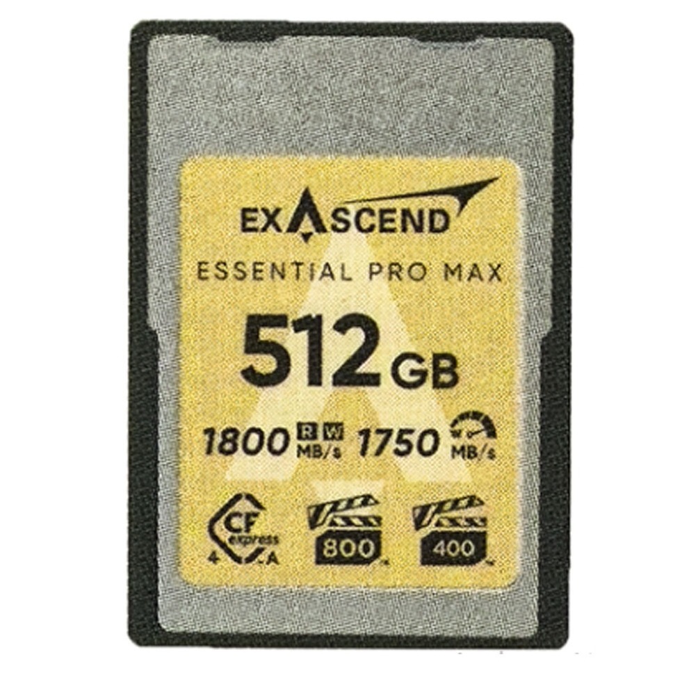 کارت حافظه اکساسند Exascend Essential Pro Max Series CFexpress Type A 1/800MB/s 512GB Memory Card