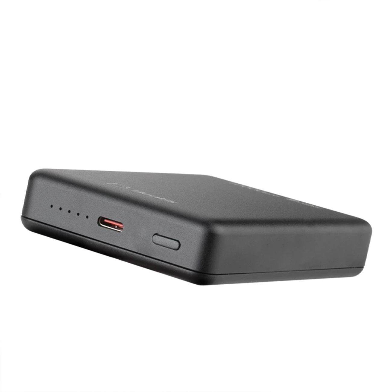 عکس از کنار پاور بانک بیسیم بنتیک مشکی Bentik BW10-15M 10000mAh Power Bank Black