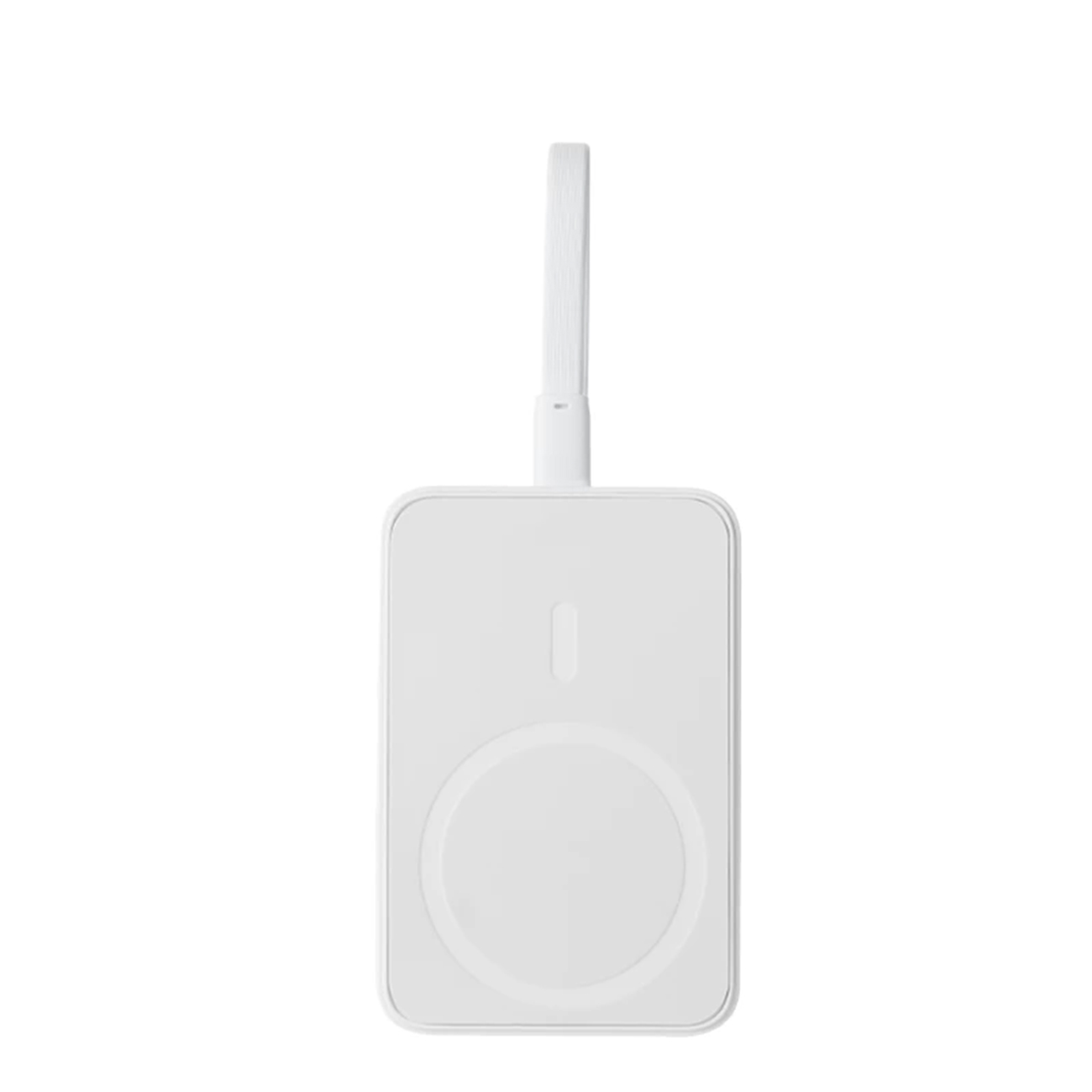 عکس از روبرو پاور بانک بیسیم بنتیک سفید Bentik BW10-203 10000mAh Power Bank White