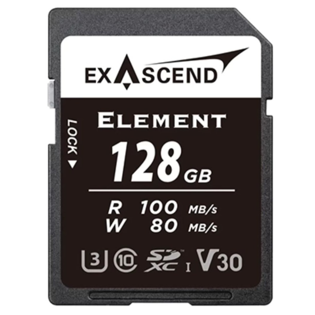 کارت حافظه اکساسند Exascend Element SDXC UHS-I 128GB V30 Card