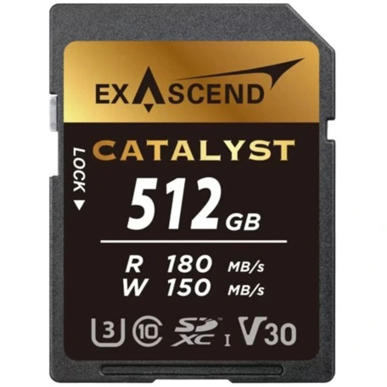 کارت حافظه اکساسند Exascend Catalyst UHS-I SDXC 512GB 180MB/S V30 Memory Card