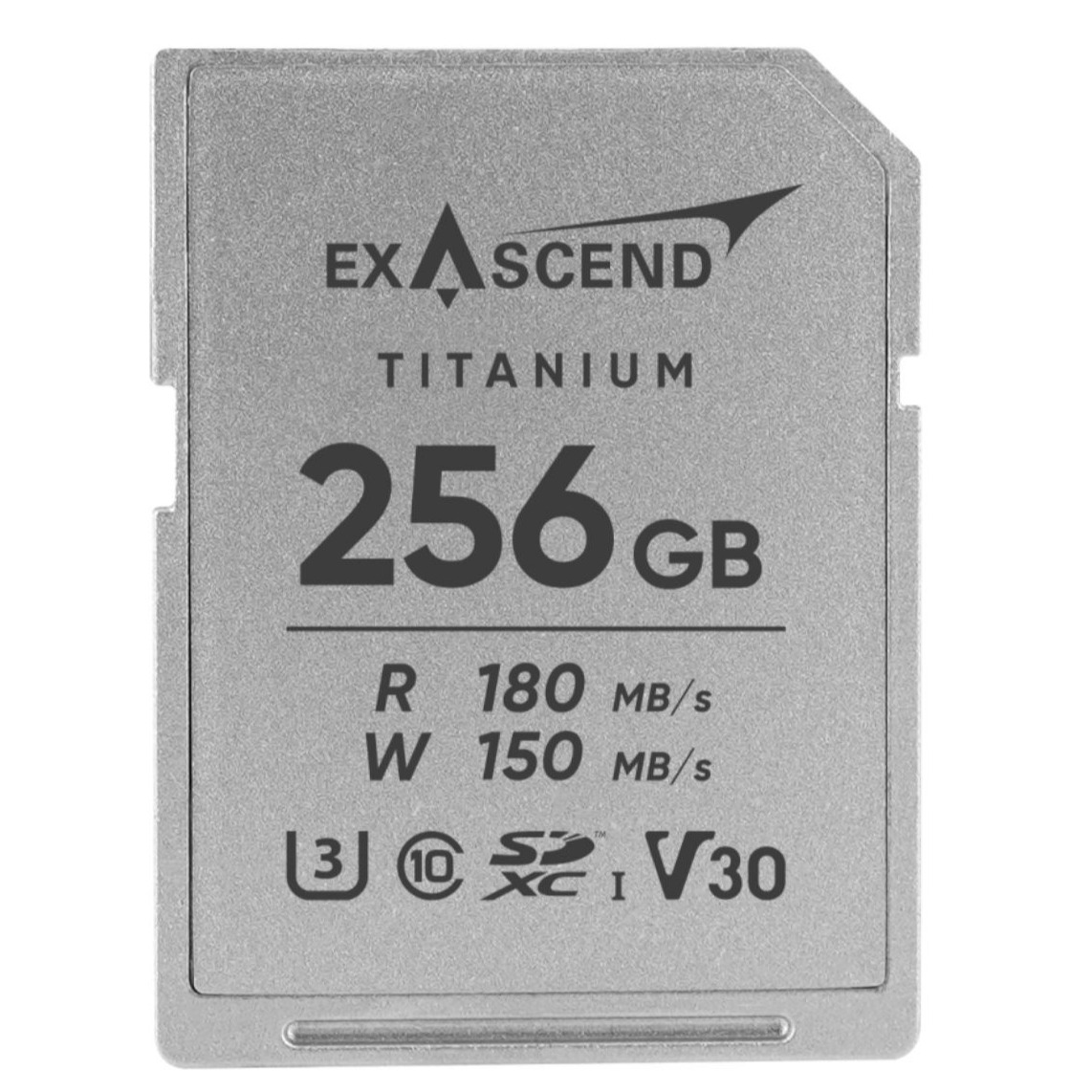 کارت حافظه اکساسند Exascend Titanium SDXC UHS-I 256 GB 180MB/S V30 Memory Card