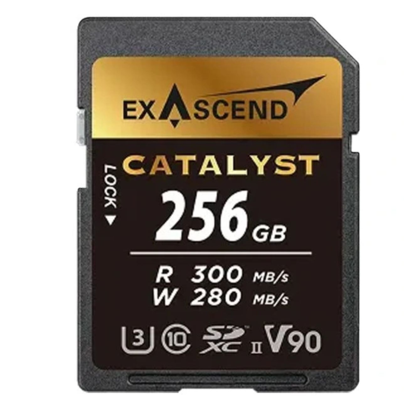 کارت حافظه اکساسند Exascend Catalyst UHS-II SDXC 256GB 300MB/S V90 Memory Card