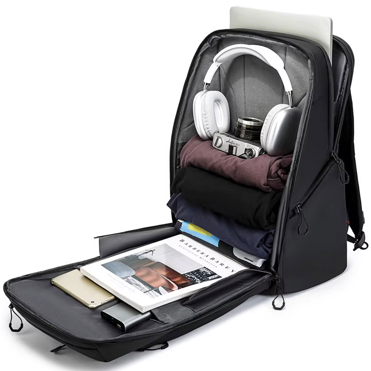 نمای داخل کوله‌ پشتی دوربین بنج Bange XJ325 Camera backpack