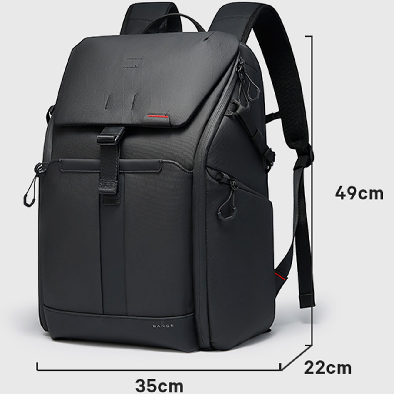 نمای کاربردی کوله‌ پشتی دوربین بنج Bange XJ327 Camera backpack