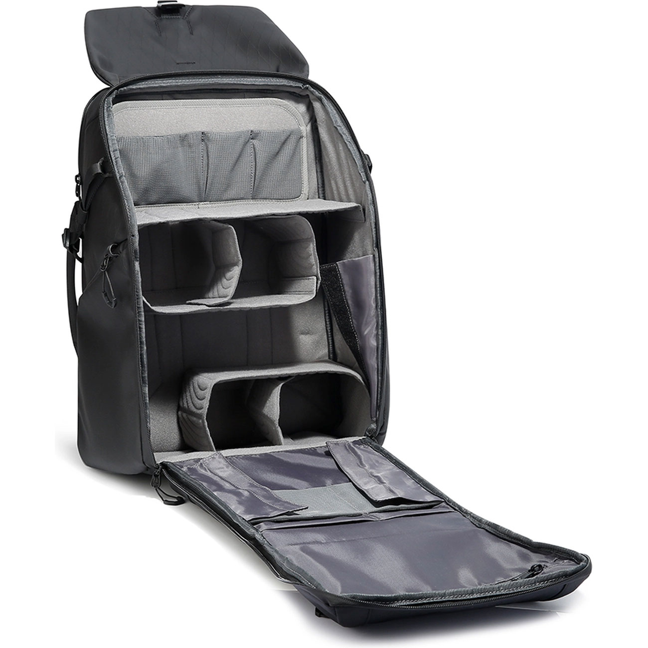 نمای داخل کوله‌ پشتی دوربین بنج Bange XJ327 Camera backpack