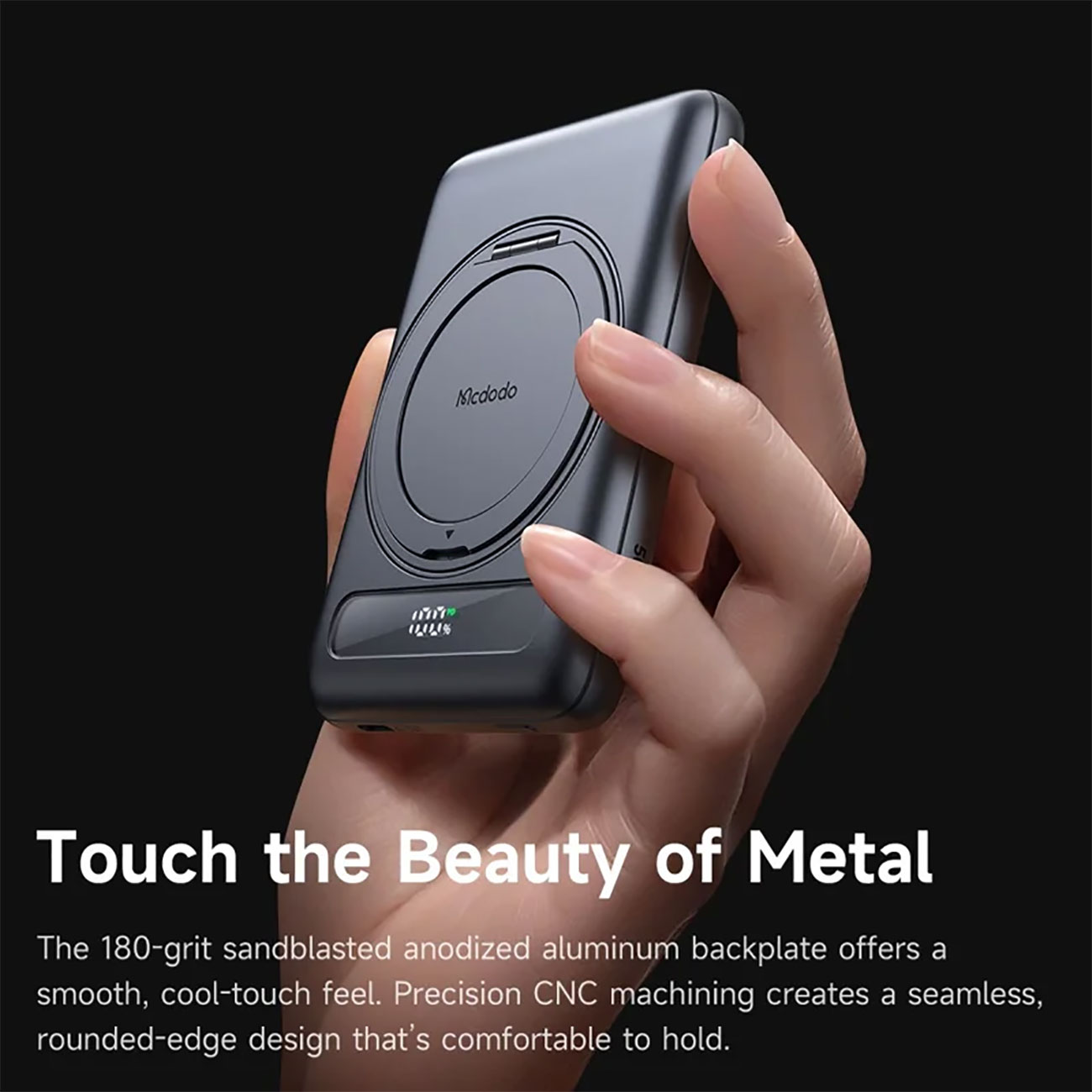 نمای کاربردی پاوربانک وایرلس مکدودو MCdodo MC-836 5000mAh 15W Magnetic Wireless & 20W PD Ultra-Thin 