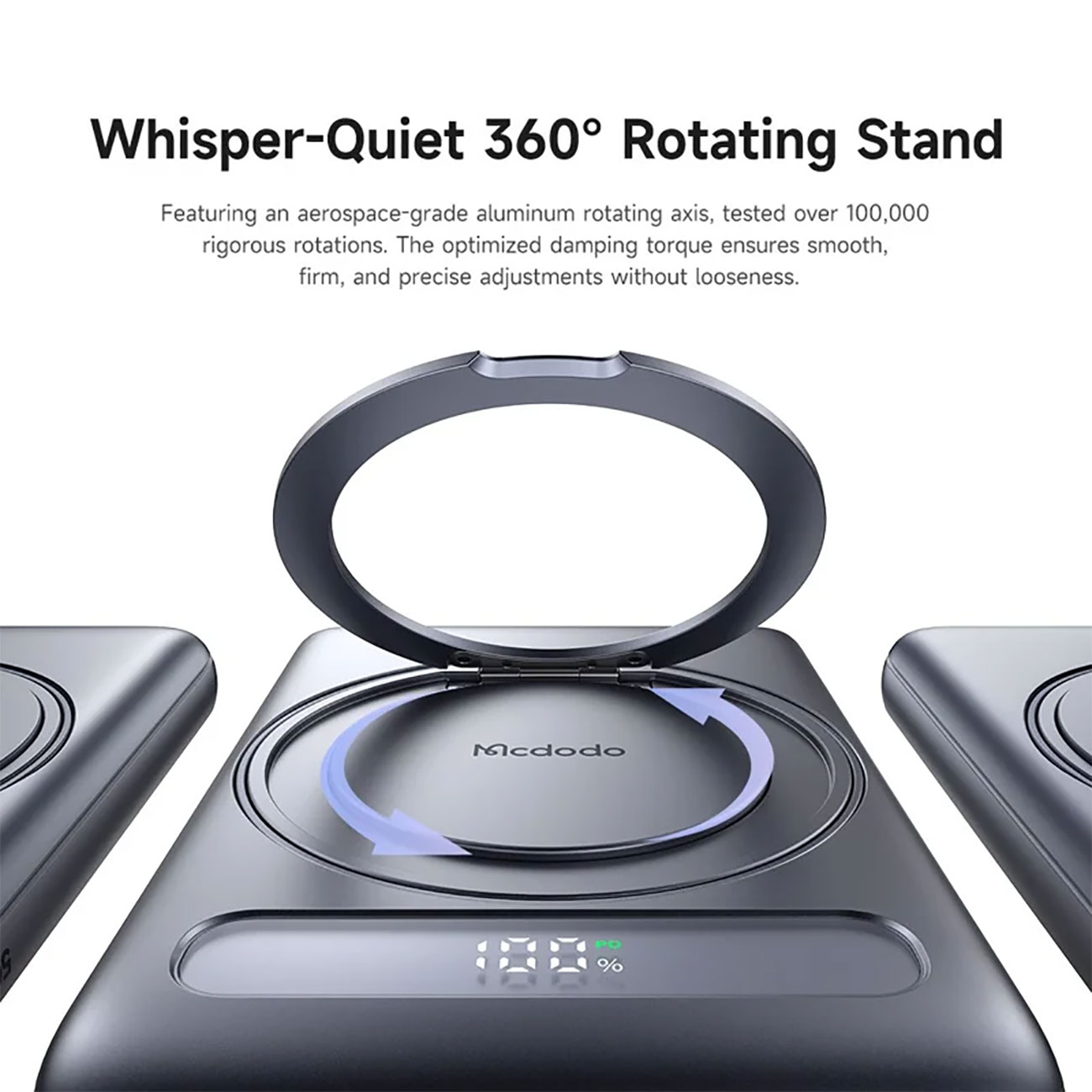 نمای کاربردی پاوربانک مک دودو MCdodo MC-836 5000mAh 15W Magnetic Wireless & 20W PD Ultra-Thin Power 