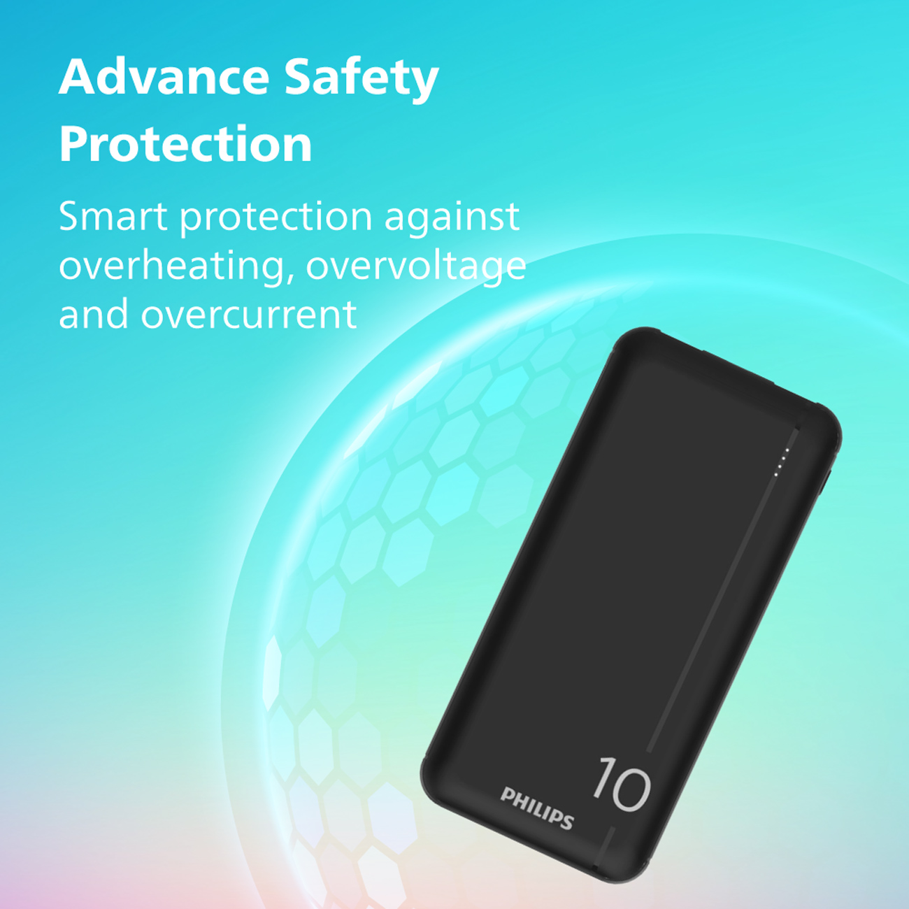 نمای کاربردی از پاور بانک فیلیپس Philips DLP1812PB 20W 10000mAh Power Bank