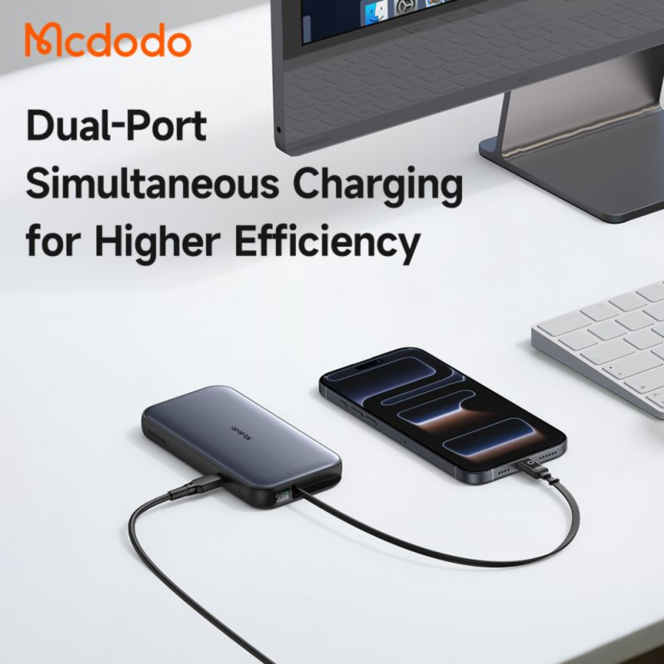 نمای کاربردی پاور بانک مک دودو MCDODO MC-5920 10000mAh with Type-C Cable 45W Power Bank