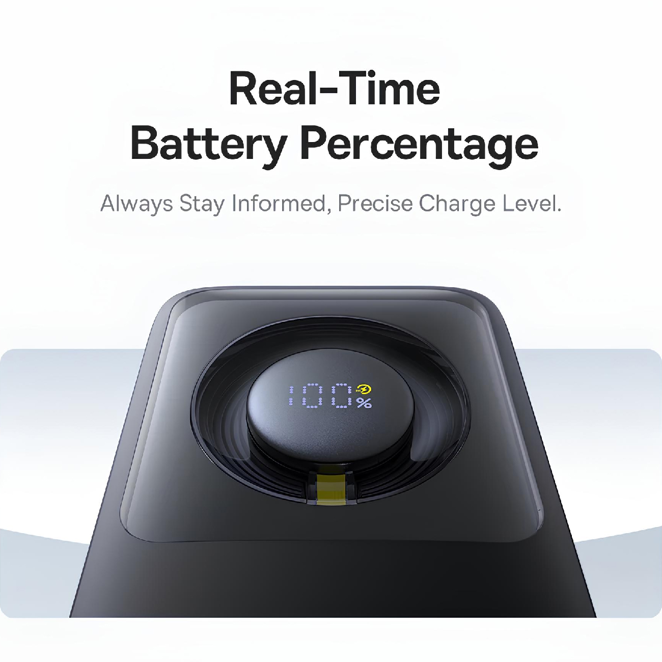 عکس از نمایشگر پاور بانک بیسوس مشکی Baseus P100709 Free2Pull 10000mAh 30W Power Bank Black