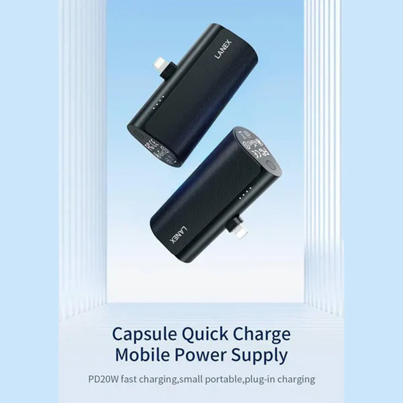 عکس از ویژگی های پاوربانک لانکس Lanex LP25 5000mAh Power Bank