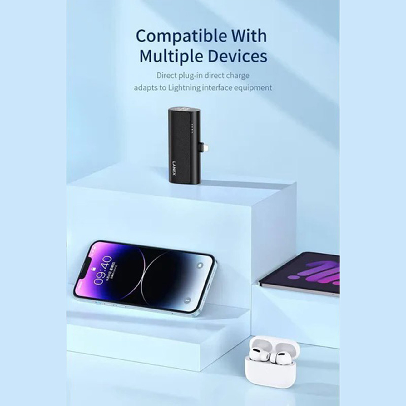 عکس از ویژگی های پاوربانک لانکس Lanex LP25 5000mAh Power Bank