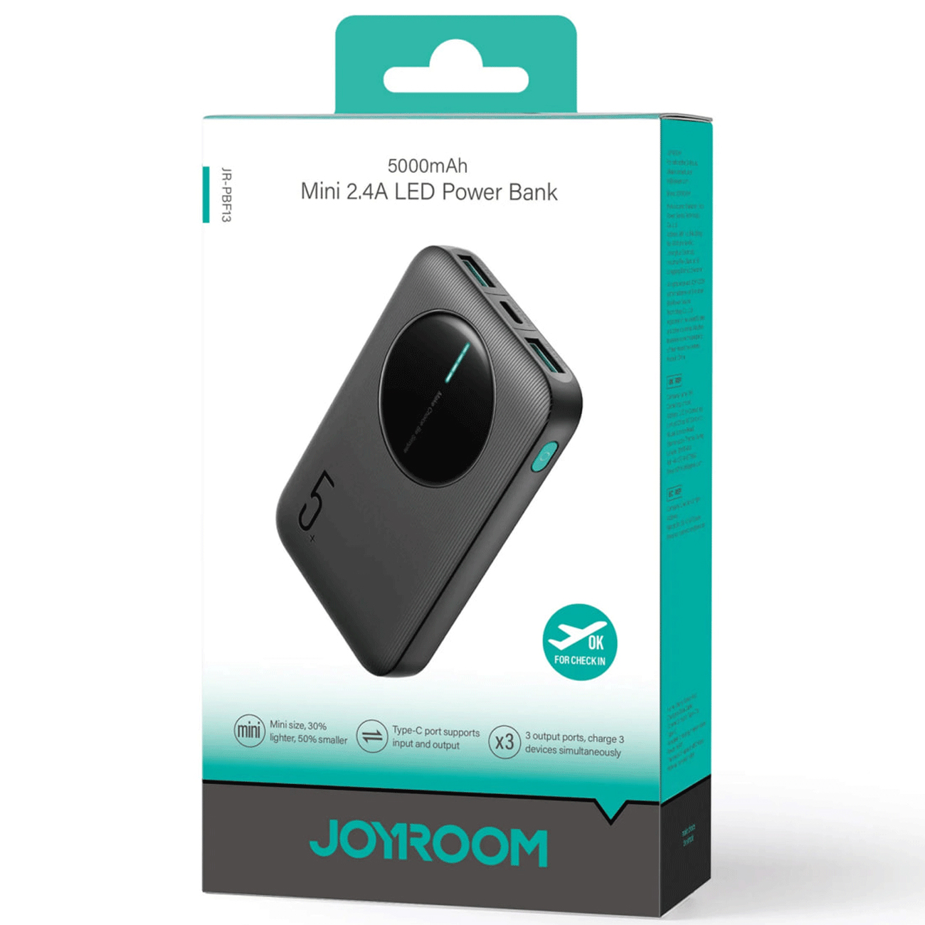 عکس از جعبه پاوربانک جویروم Joyroom JR-PBF13 50000mAh Power Bank