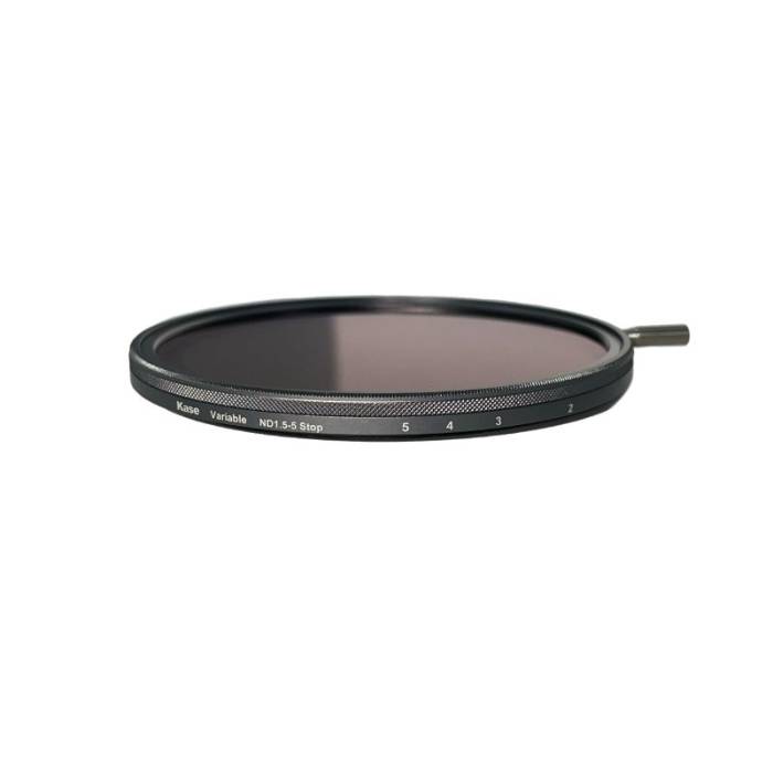 فیلتر لنز کازه Kase VARIABLE ND 1.5–5 Stop Filter Kit 72mm with 77mm Lens Cap