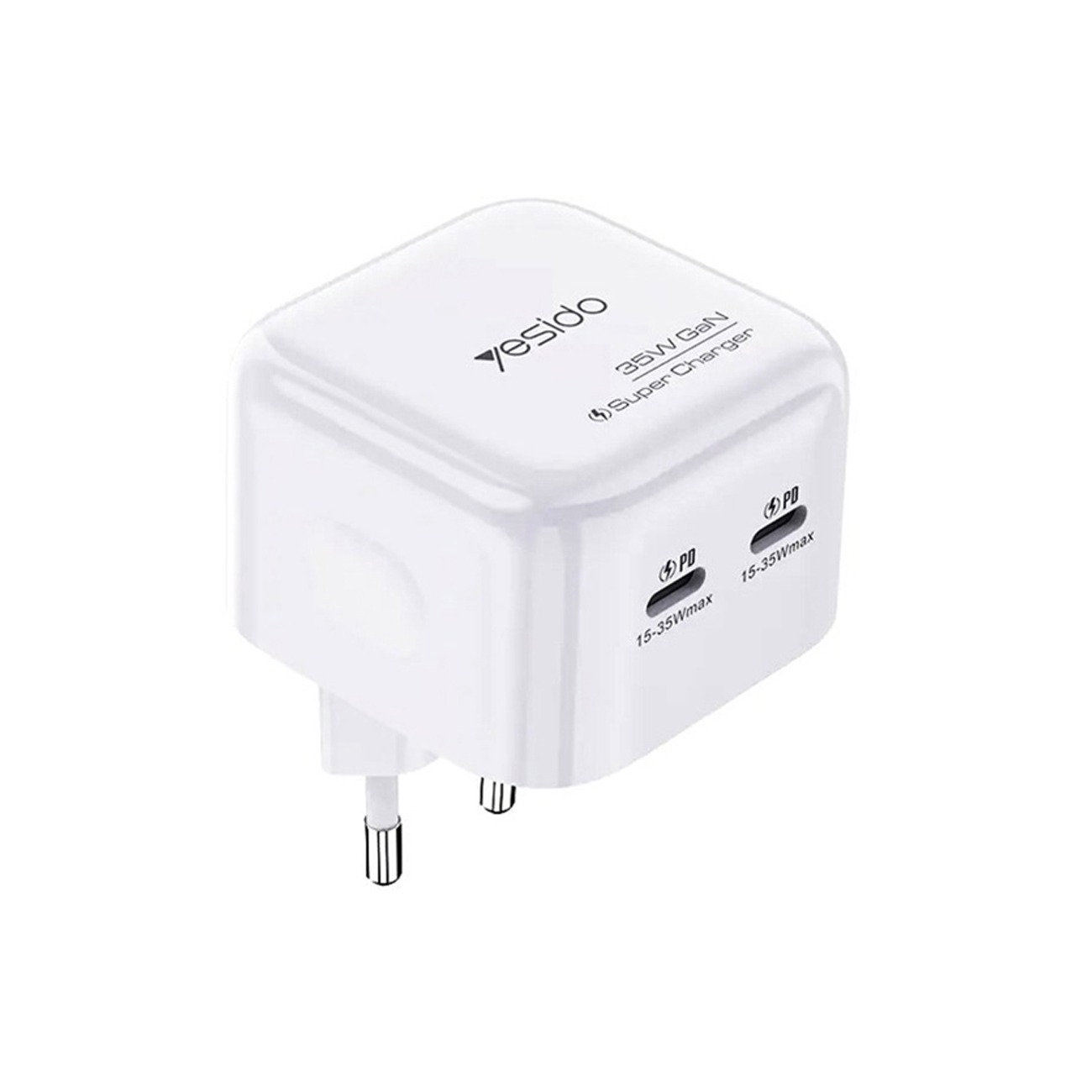 شارژر دیواری دو پورت یسیدو Yesido YC38 Fast Charging Dual Port Wall Charger