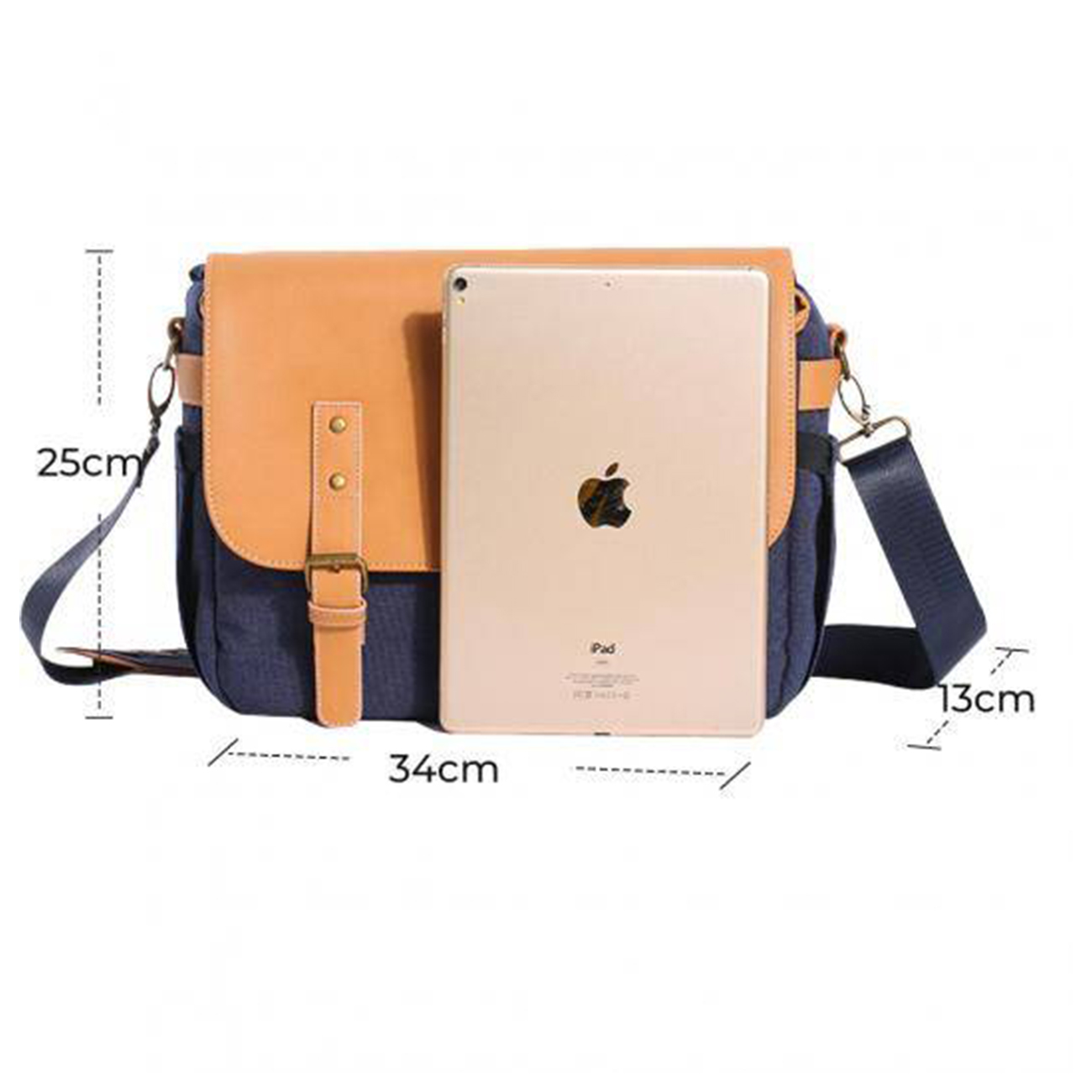عکس از ابعاد کیف رودوشی دوربین K&F Kf13.062V1 Camera Shoulder Bag