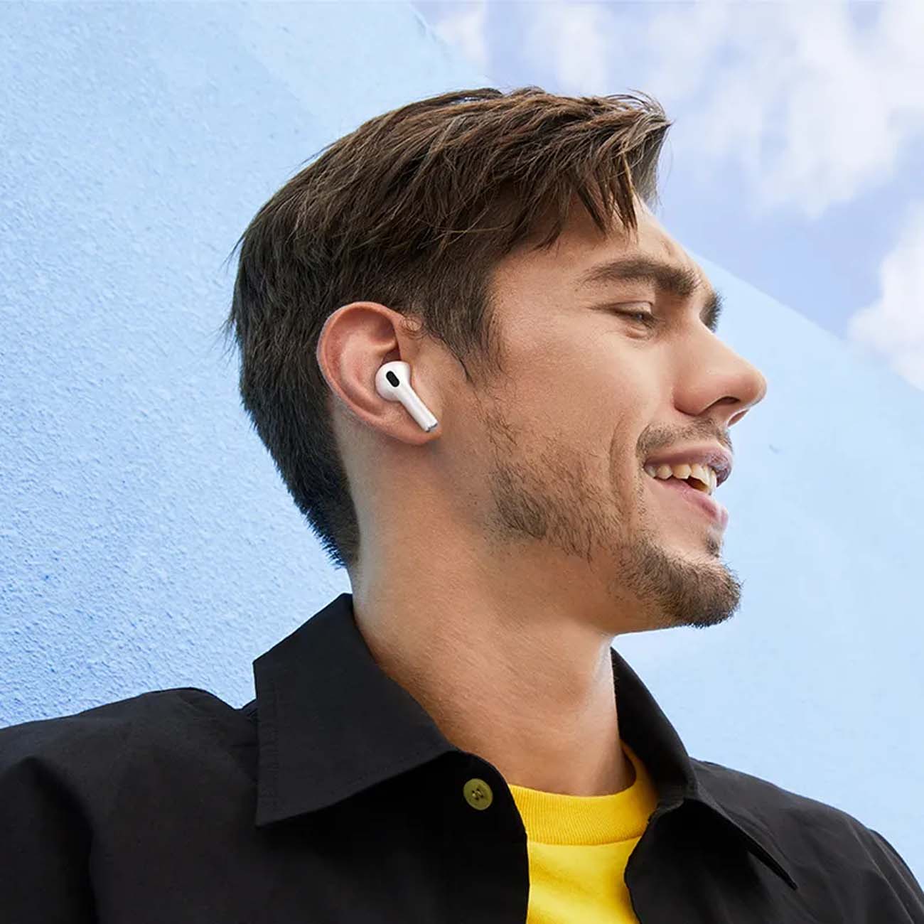 نمای کاربردی هندزفری بروفون Borofone BW64 True Wireless Stereo Bluetooth Handsfree White