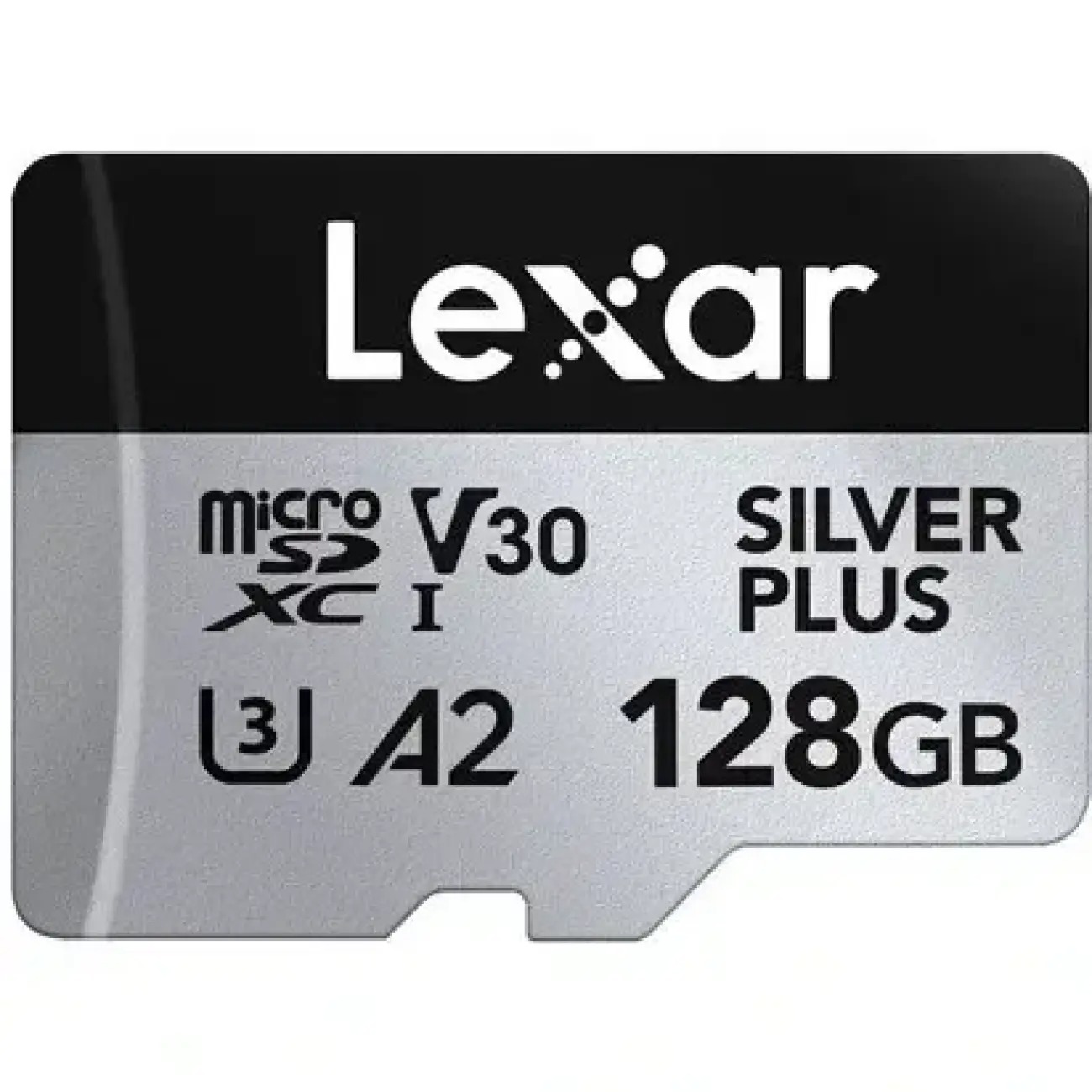 کارت حافظه لکسار Lexar Silver Plus 128GB microSDXC A2 UHS‑I U3 205MB/s SD Adapter Memory Card