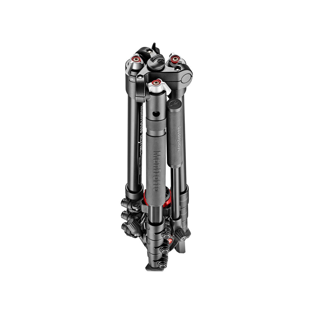 عکس از حالت جمع شده سه پایه مانفرتو همراه با هد فیلمبرداری Manfrotto MVKBFRT Befree Live Video Tripo
