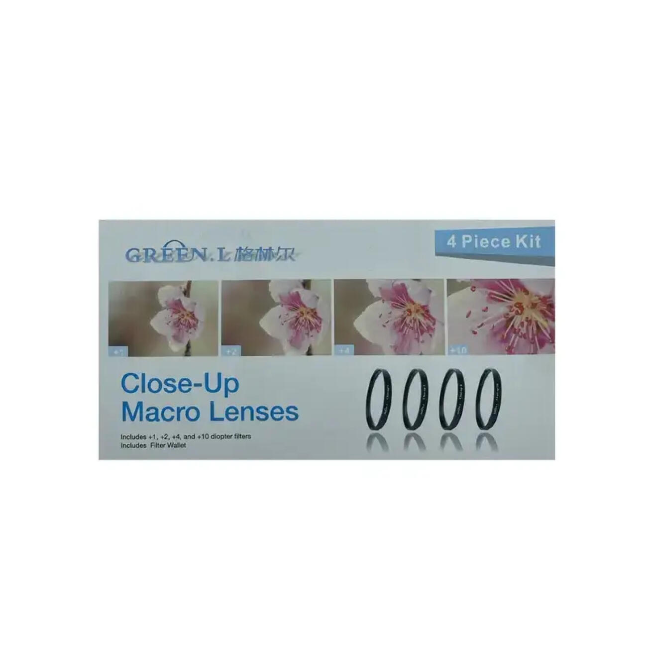 فیلتر لنز عکاسی گرین ال مدل CLOSE-UP(+1,+2,+4,+10)-43MM