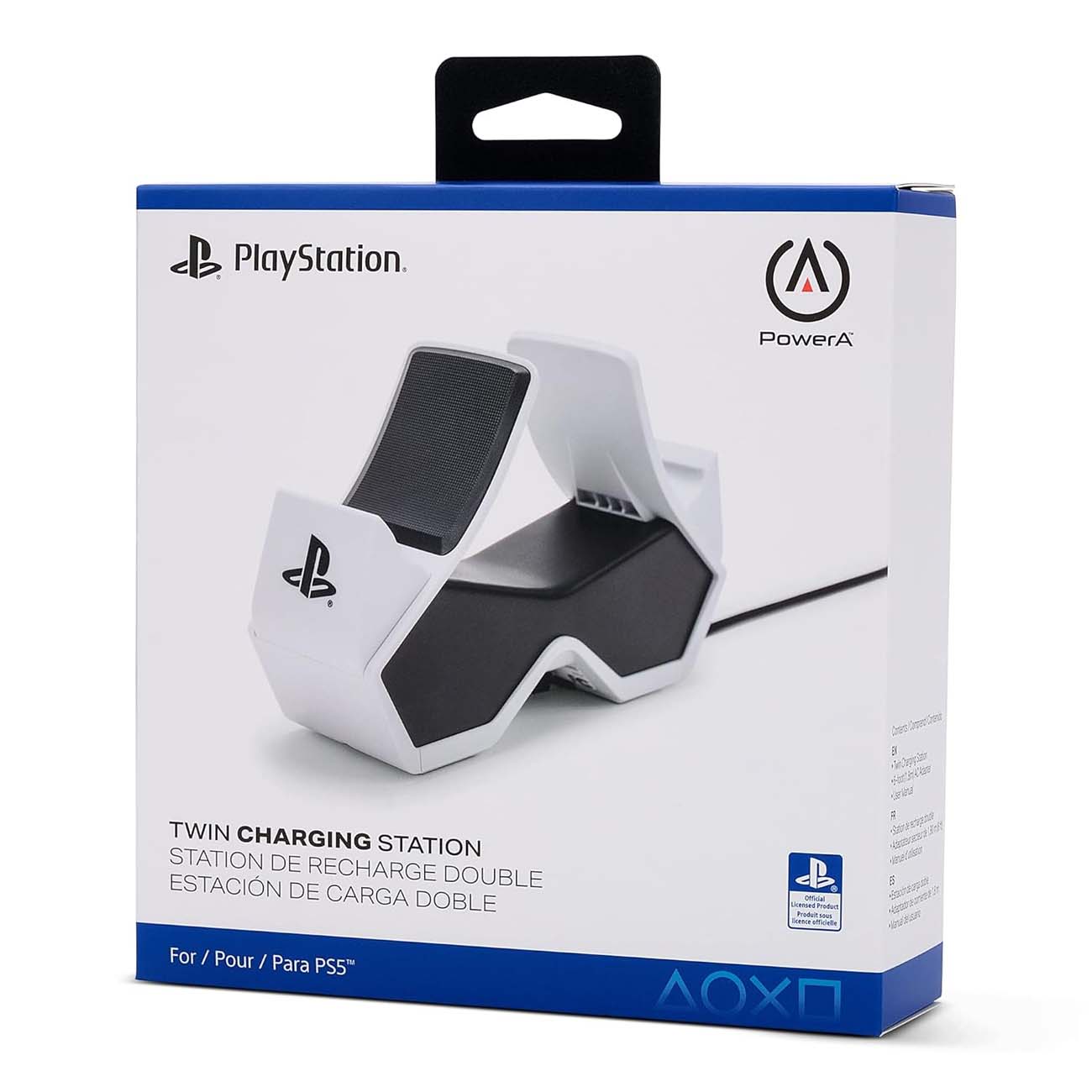 نمای جعبه پایه شارژر دسته بازی پاور ای PowerA DualSense Twin Charging Station