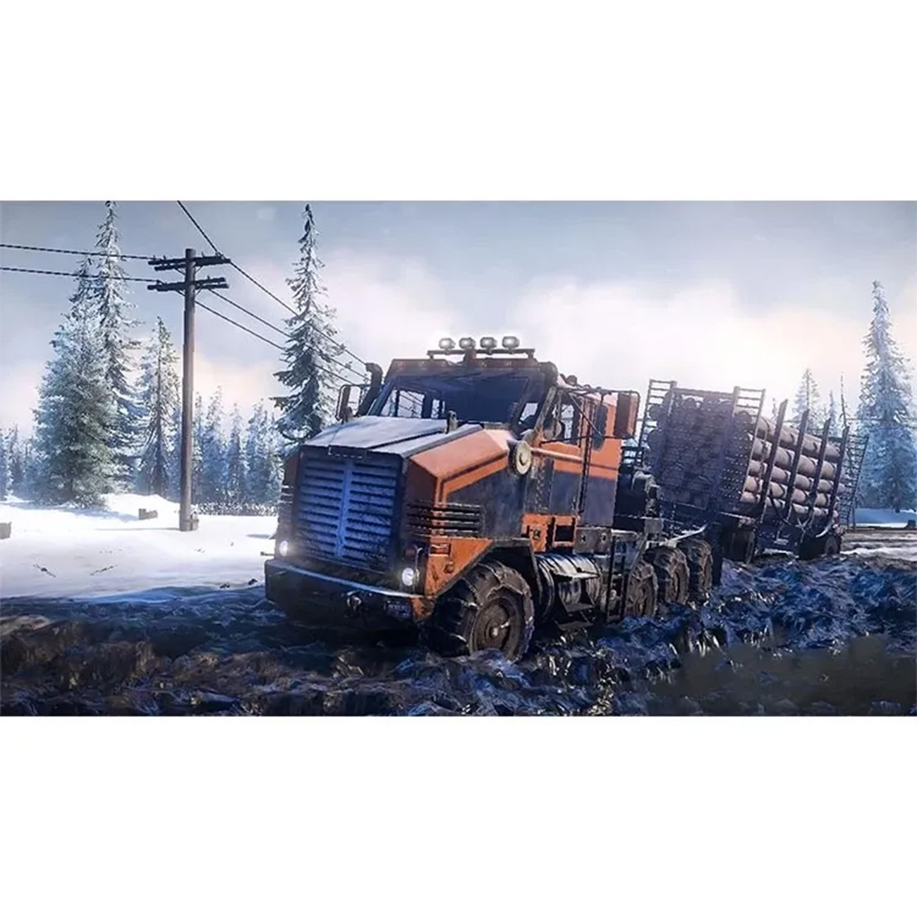 عکس از محیط بازی پلی استیشن Snowrunner Ps5