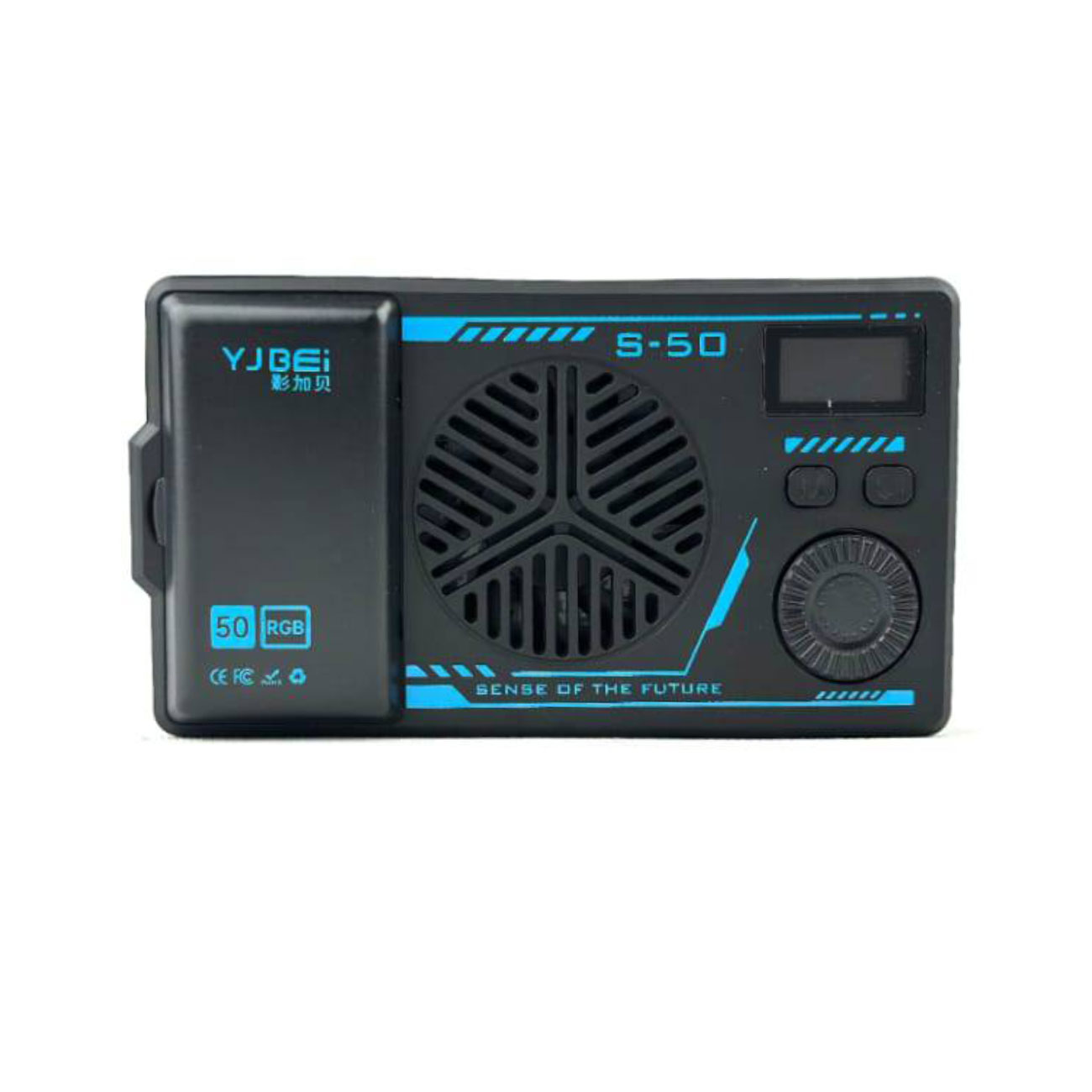 نمای پشت نور ثابت YJBEi S50R RGB Portable Video Light