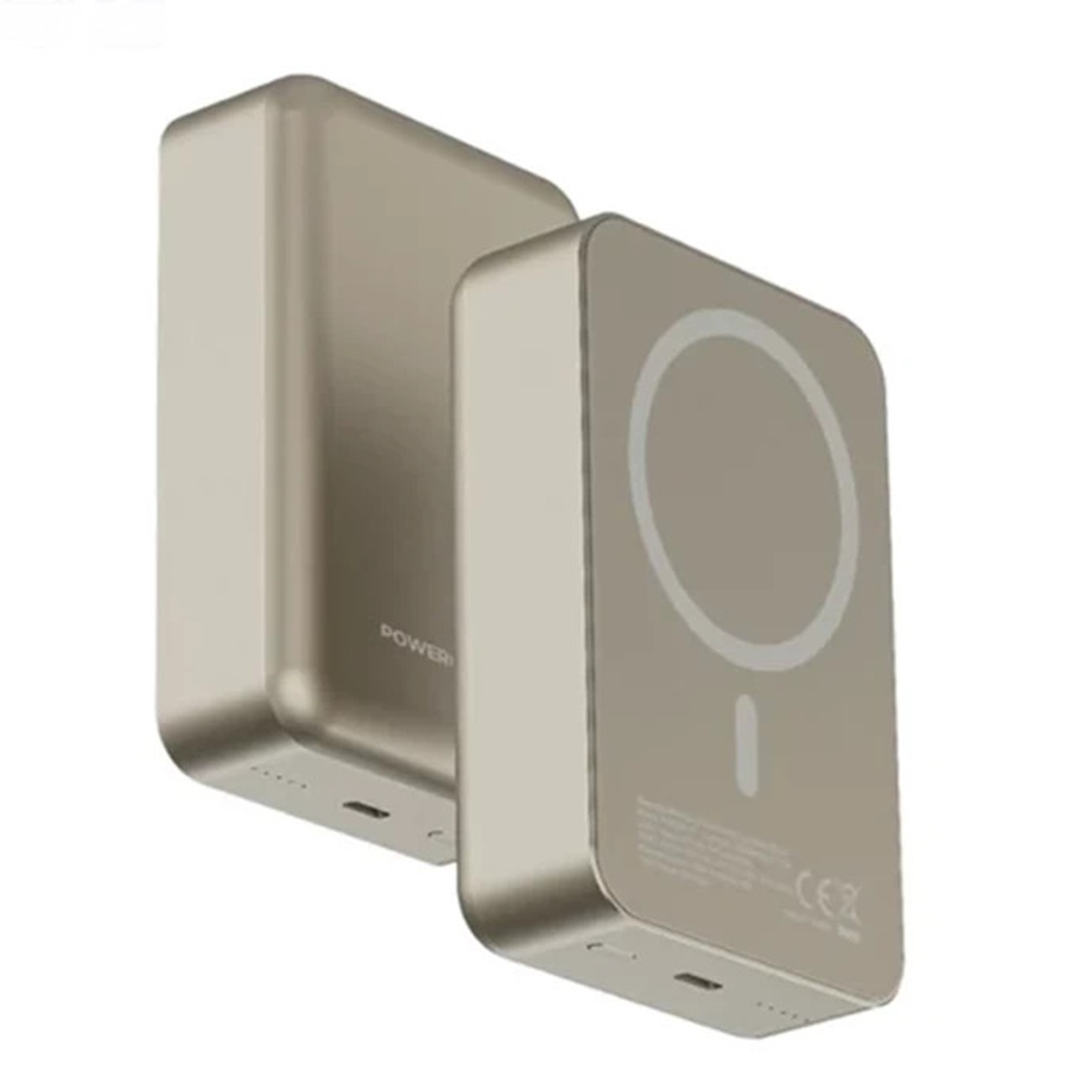 پاوربانک وایرلس پاورولوژی Powerology PPBCHA33 GY 20000mah Power Bank Beige