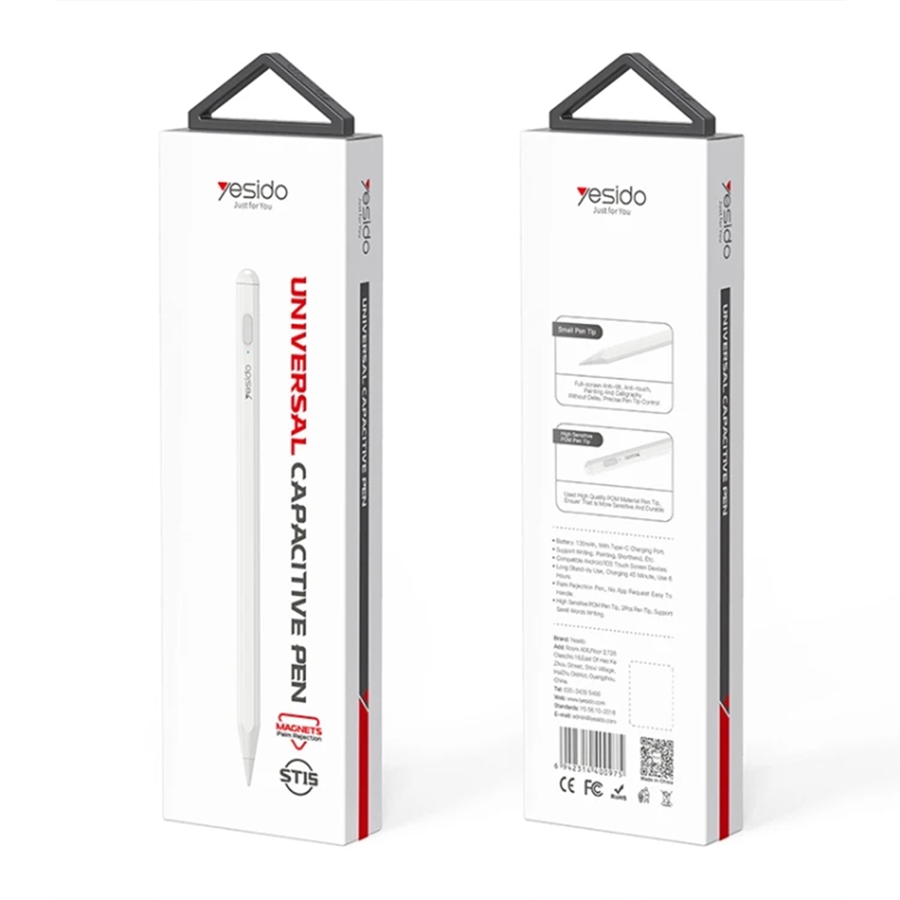 عکس از جعبه قلم لمسی یسیدو Yesido ST15 Touch Pen