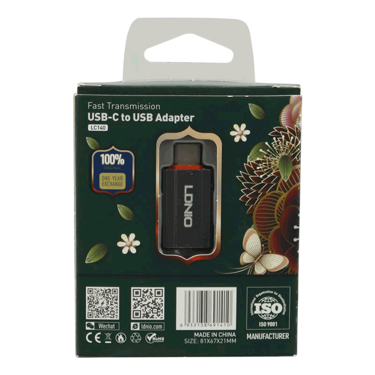 مبدل یو اس بی او تی جی به تایپ سی LDNIO LC140 OTG USB To Type-C Adapter