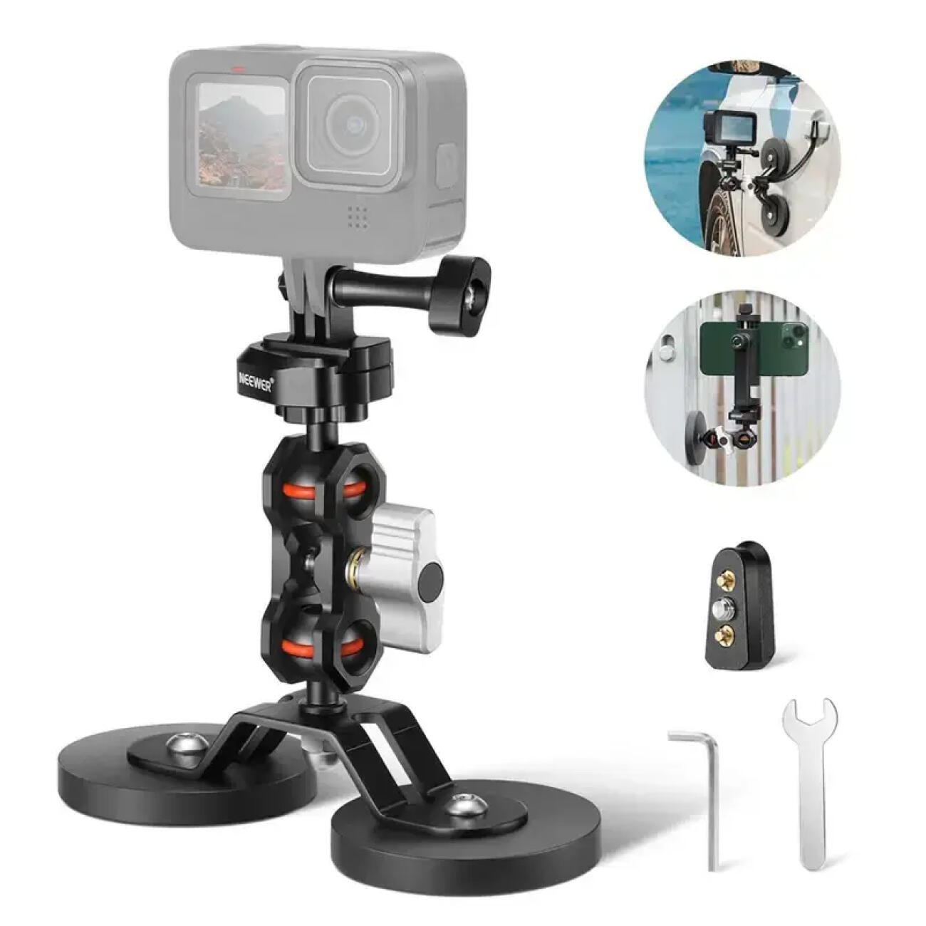 پایه نگهدارنده دوربین ورزشی Neewer FL-GP15 Magnetic Phone Mount Holder