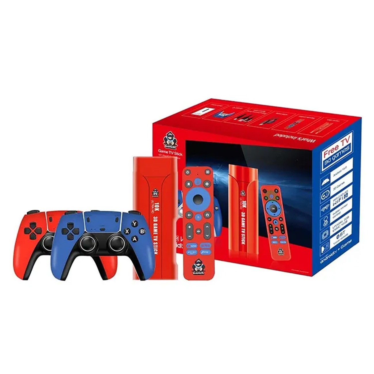 کنسول بازی و اندروید باکس گیم استیک Game Stick TV G1 with Android 13 Console