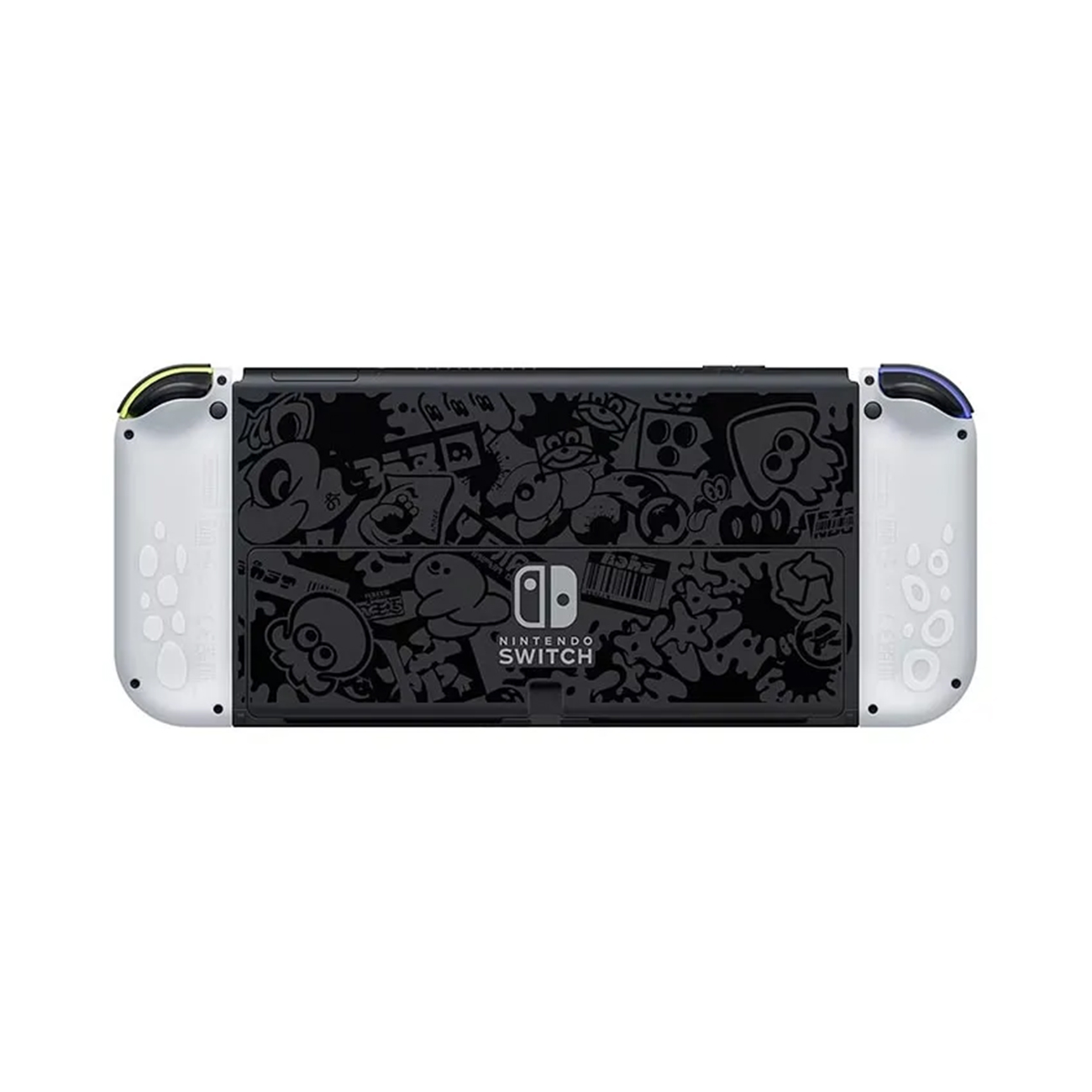 عکس از پشت کنسول بازی نینتدو سوییچ Nintendo Switch Oled Splatoon 3 Edition