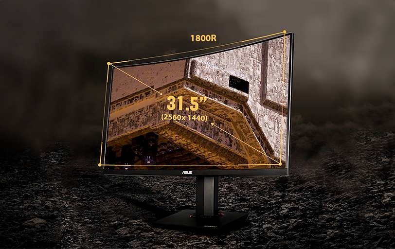 مانیتور خمیده گیمینگ ایسوس TUF Gaming VG32VQR سایز ۳۲ اینچ