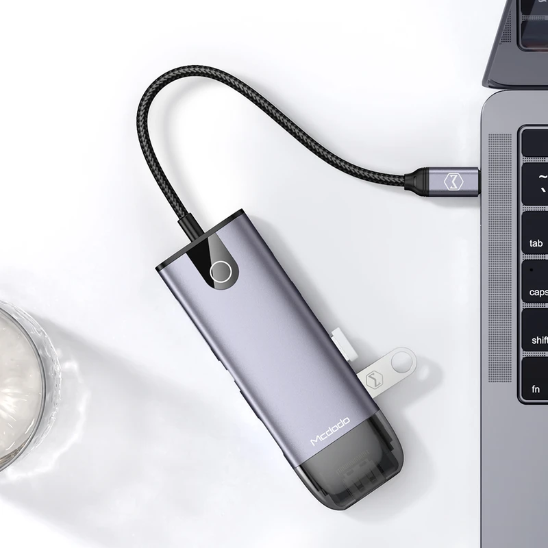 هاب شارژر تایپ سی 10 پورت مک دودو Mcdodo HU-7420 10 in 1 USB-C HUB