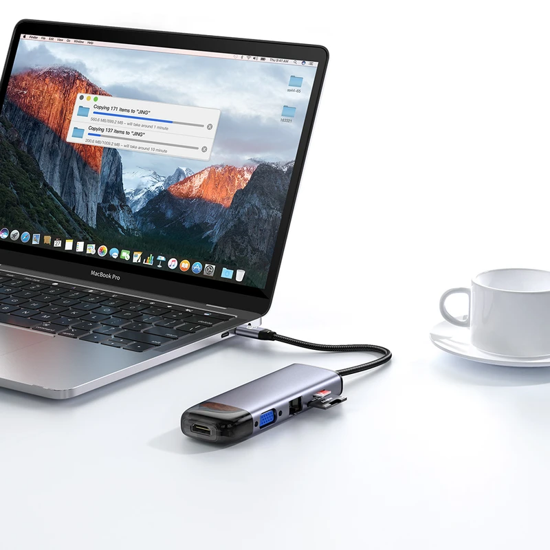 هاب شارژر تایپ سی 10 پورت مک دودو Mcdodo HU-7420 10 in 1 USB-C HUB