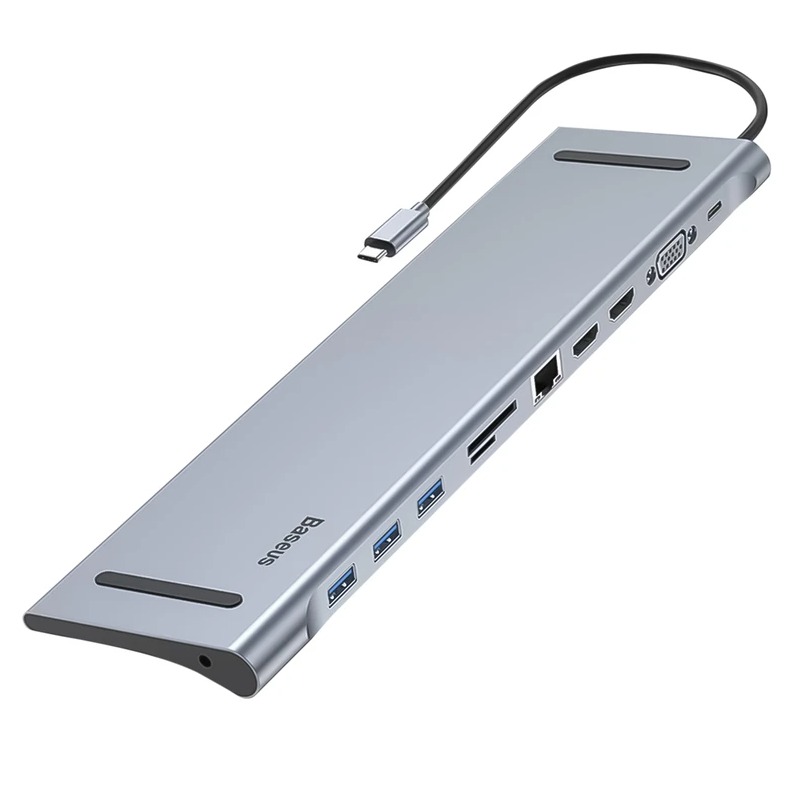 هاب تایپ سی 11 پورت بیسوس Baseus Elitejoy 11-Port Type-C CATSX-G0G Hub Adapter