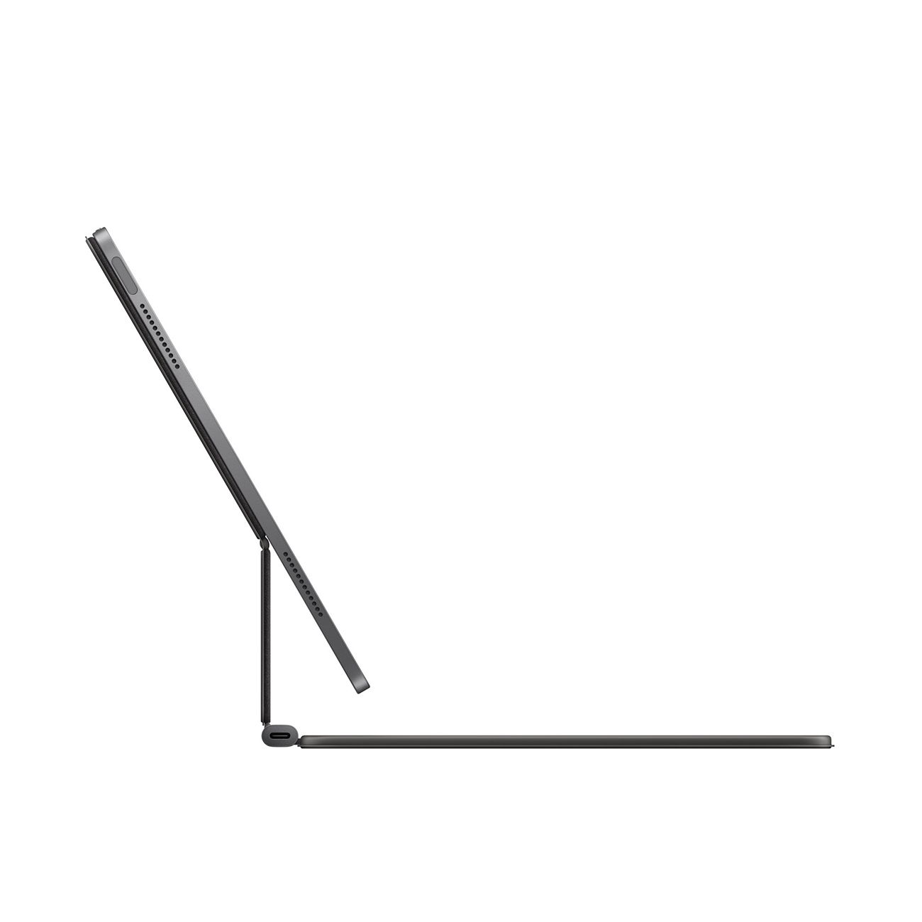 عکس از کنار کیبرد هوشمند اپل آیپد ایر 13 اینچ مشکی Apple Magic Keyboard for iPad Air 13inch Black