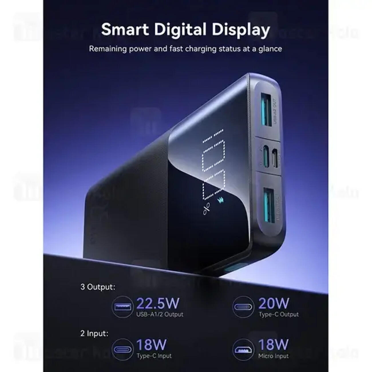 پاوربانک 22.5 وات جویروم Joyroom JR-QP191 Mini 10000mAh 22.5W Fast Charging Power Bank