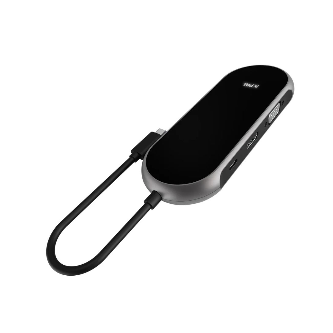 نمای روبرو هاب 9 پورت سی جی‌سی‌پال JCPal Onyx USB-C 9-Port Hub