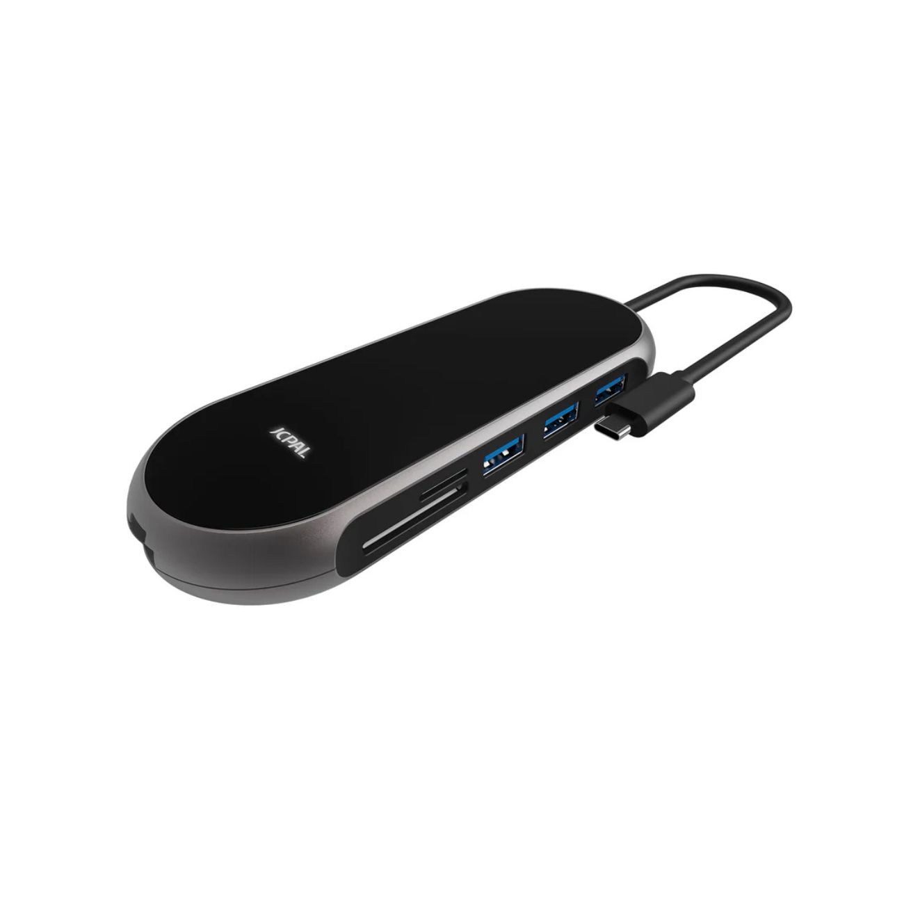 نما از بالا هاب 9 پورت سی جی‌سی‌پال JCPal Onyx USB-C 9-Port Hub