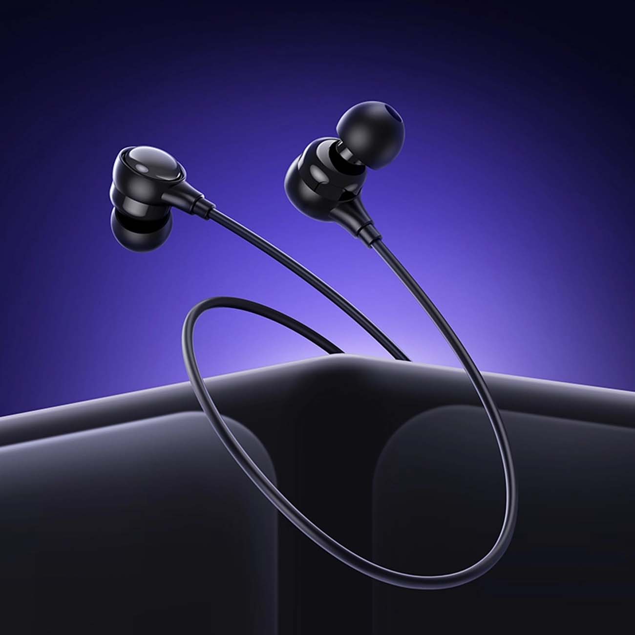 نمای کاربردی هندزفری سیمی هوکو Hoco M116 Type-C Benevolent Universal Digital Wired Handsfree Black